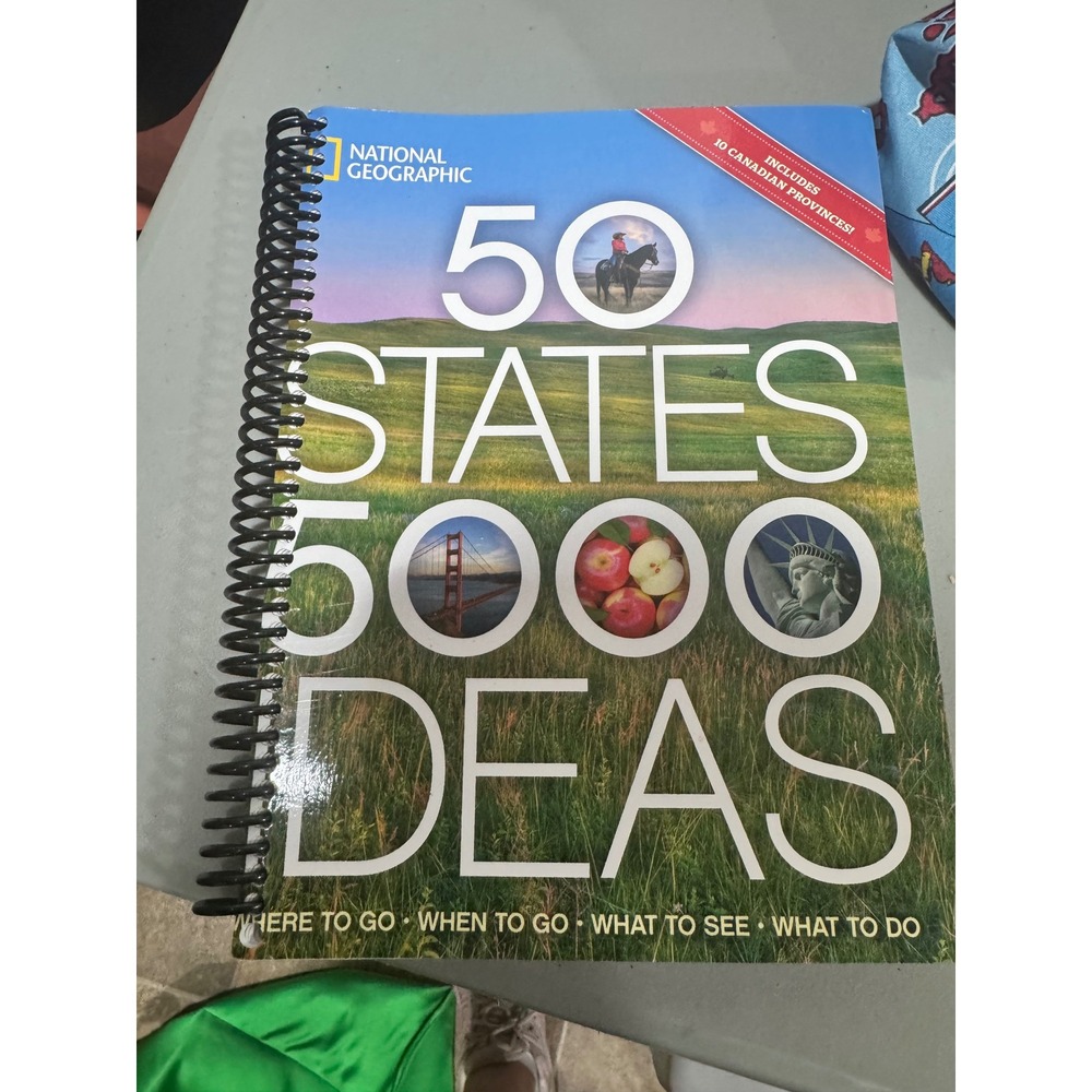 National Geographic 50 States 5000 Ideas Travel Guide Spiral Bound North America